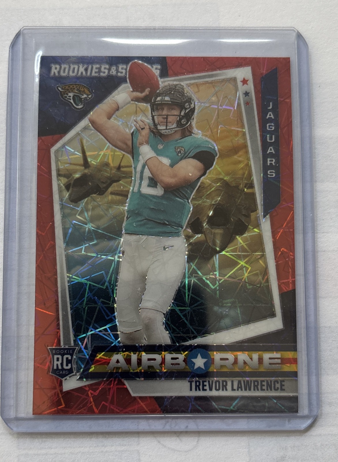 2021 Panini Rookies & Stars - Airborne Trevor Lawrence #AB-16 Longevity Prizm