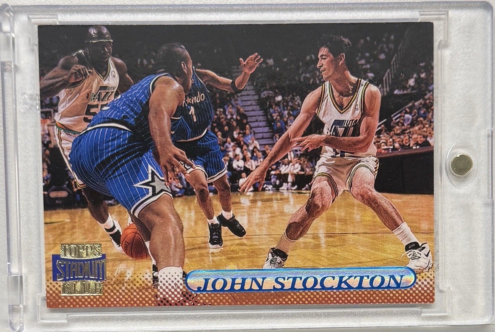 1996 JOHN STOCKTON RARE TOPPS GOLD HARDWOOD UTAH JAZZ LEGEND