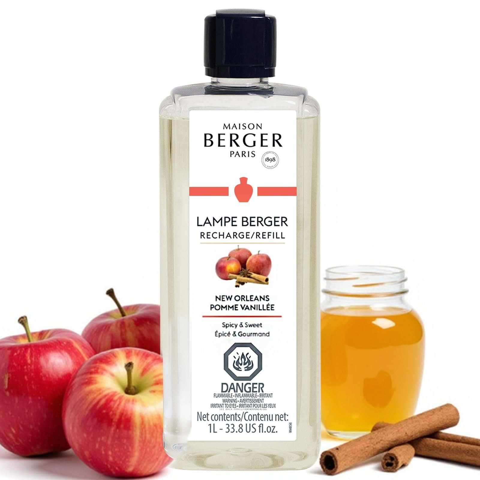 MAISON BERGER Lampe Berger Refill, 1 33.8 Fluid Ounces - 1 Liter, New Orleans MAISON BERGER Lampe Berger Refill, 1 33.8 Fluid Ounces - 1 Liter, New Orleans