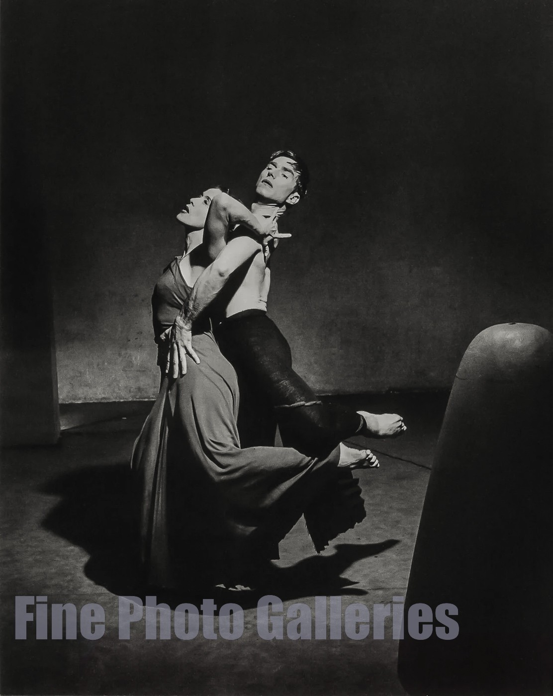 1946/76 Vintage PHILIPPE HALSMAN Dancers MARTHA GRAHAM + ERICK HAWKINS Photo Art