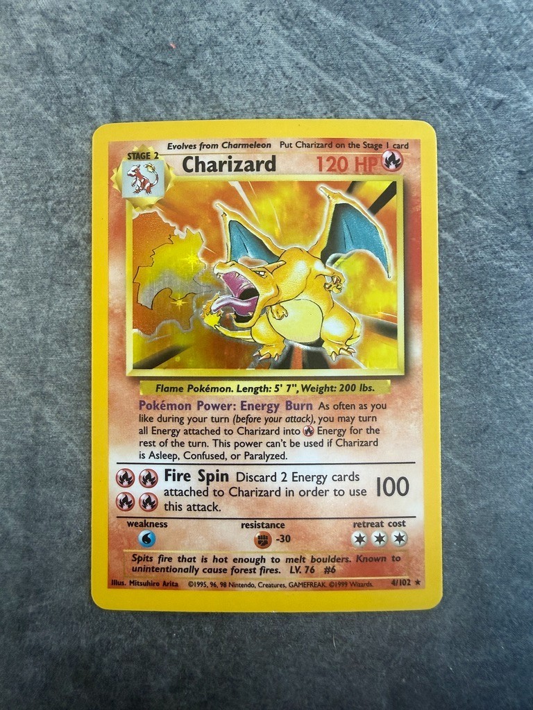 Pokemon TCG Charizard 4/102 Base Set Holo Pokemon TCG Charizard 4/102 Base Set Holo