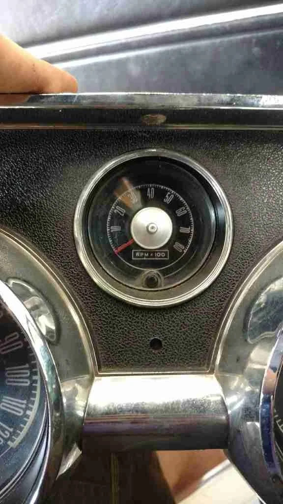 1967-68 Mustang Clock Delete Mini Tach - 3D Printed