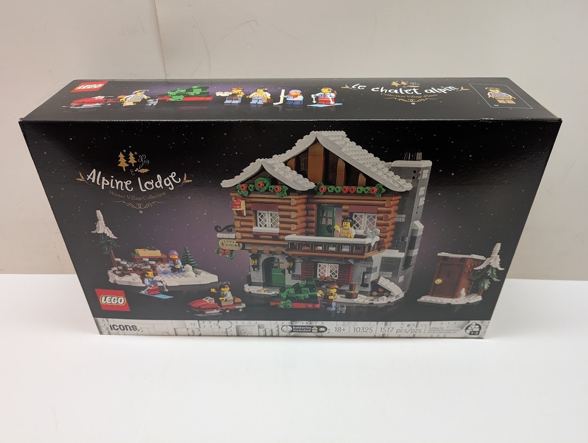 LEGO 10325 Icons: Alpine Lodge Holiday Christmas City New & Sealed w/ Shelf Wear LEGO 10325 Icons: Alpine Lodge Holiday Christmas City New & Sealed w/ Shelf Wear