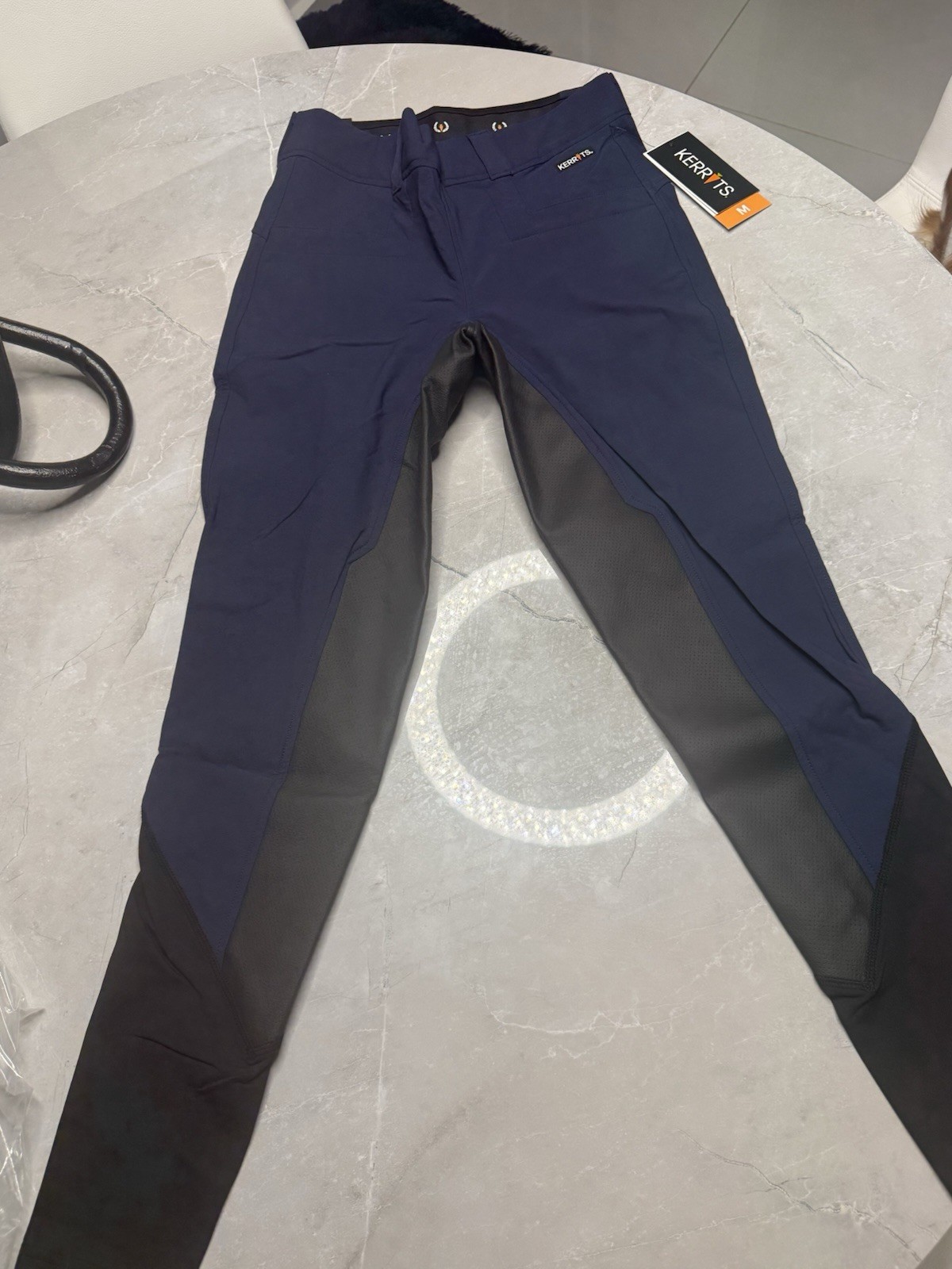 Kerrits Women’s Full Seat Riding Breeches Navy Black Size M New With Tags