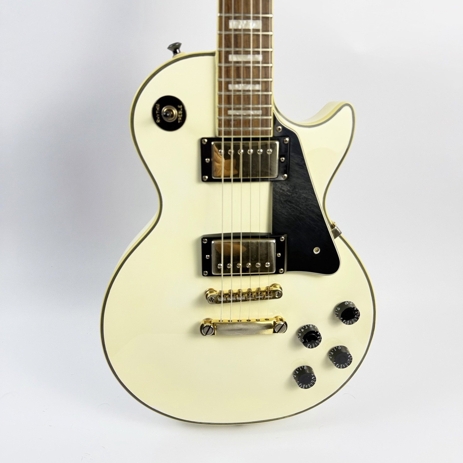 2006 Epiphone Les Paul Custom Alpine White Electric Guitar w/ Hardshell Case