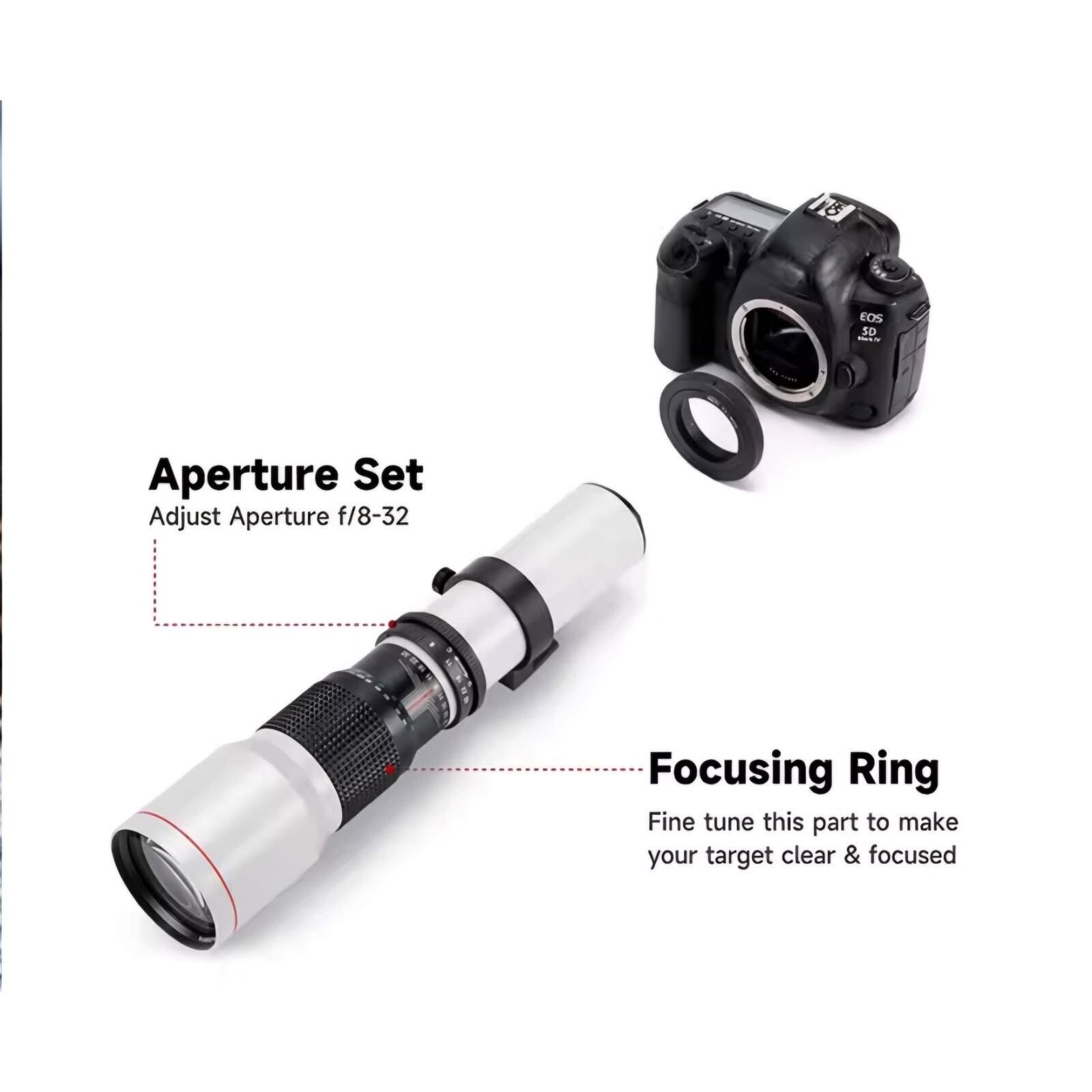 Lightdow Preset Super Telephoto Lens 500mm F8.0
