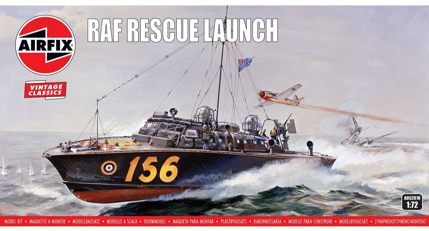 Airfix Products A05281V 1:72 RAF Rescue Launch Ship Plastic Model Kit Airfix Products A05281V 1:72 RAF Rescue Launch Ship Plastic Model Kit
