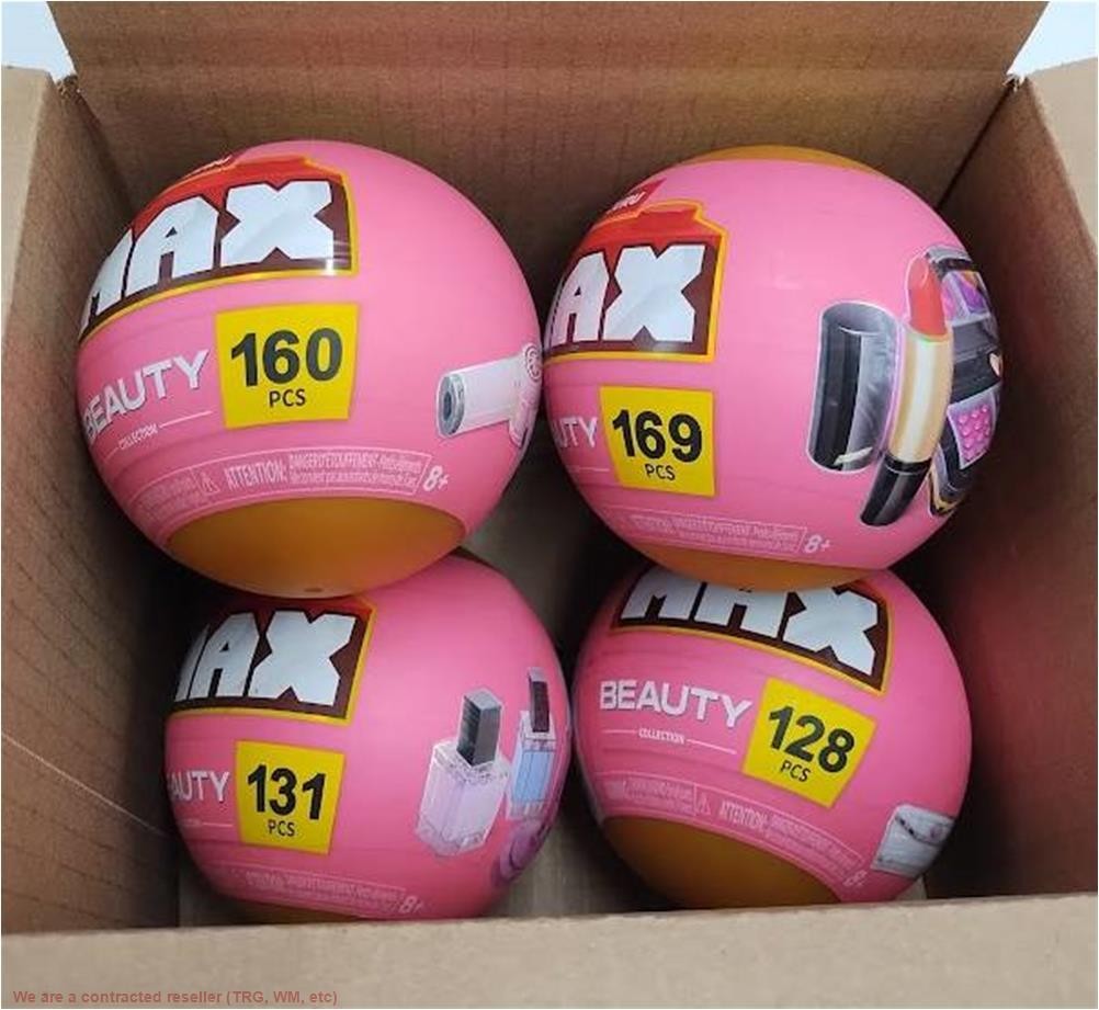 LOT OF 4 Zuru MAX Build More Premium Capsules - Beauty LOT OF 4 Zuru MAX Build More Premium Capsules - Beauty