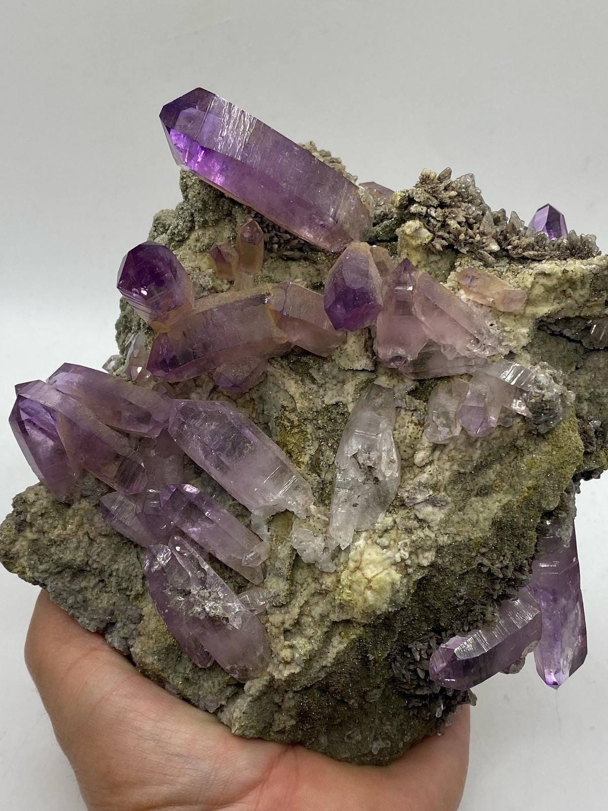 XL Vera Cruz Amethyst Cluster on Calcite