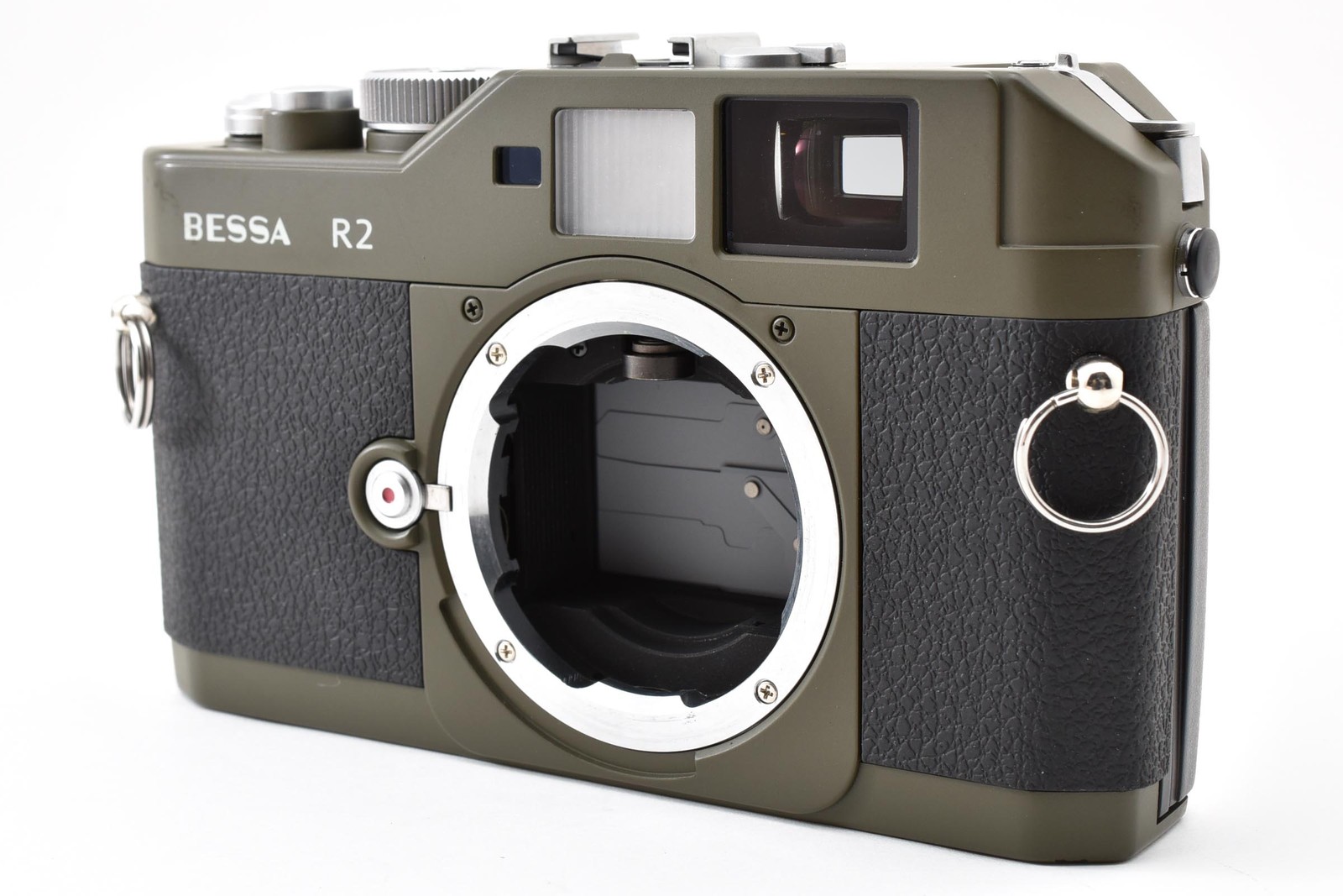 Ultra Rare[Almost Unused] Voigtlander Bessa R2 Olive 35mm Rangefinder From JAPAN