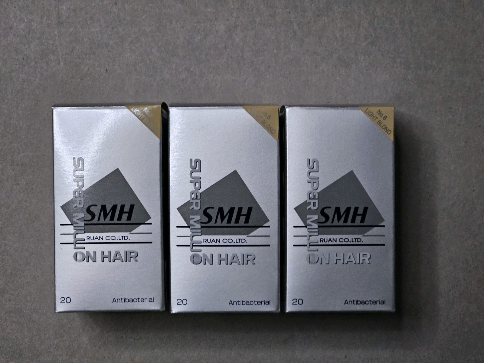 SUPER MILLION HAIR 20g X3 Light Blond Hair Loss Thining NO6 For Men & Women NEW SUPER MILLION HAIR 20g X3 Light Blond Hair Loss Thining NO6 For Men & Women NEW