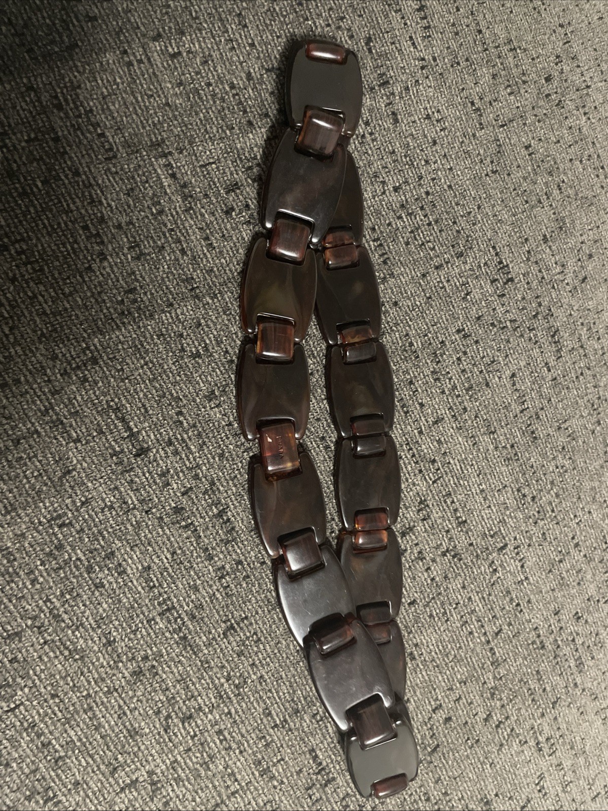 Vintage Prada Honey Tortoiseshell Plexiglas Belt Resin Link XS 29 Inches Vintage Prada Honey Tortoiseshell Plexiglas Belt Resin Link XS 29 Inches