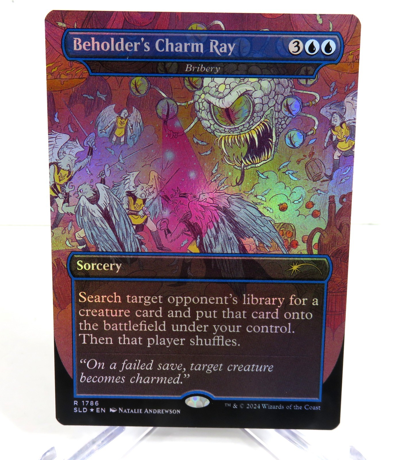 Beholder\'s Charm Ray Bribery FOIL Dungeons Dragons MTG Secret Lair NM/M Beholder\'s Charm Ray Bribery FOIL Dungeons Dragons MTG Secret Lair NM/M