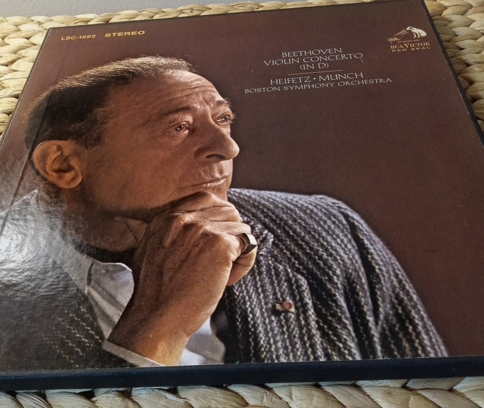 Beethoven Violin Concerto – Heifetz / Munch – RCA Red Seal – LSC‑1992 – VG+