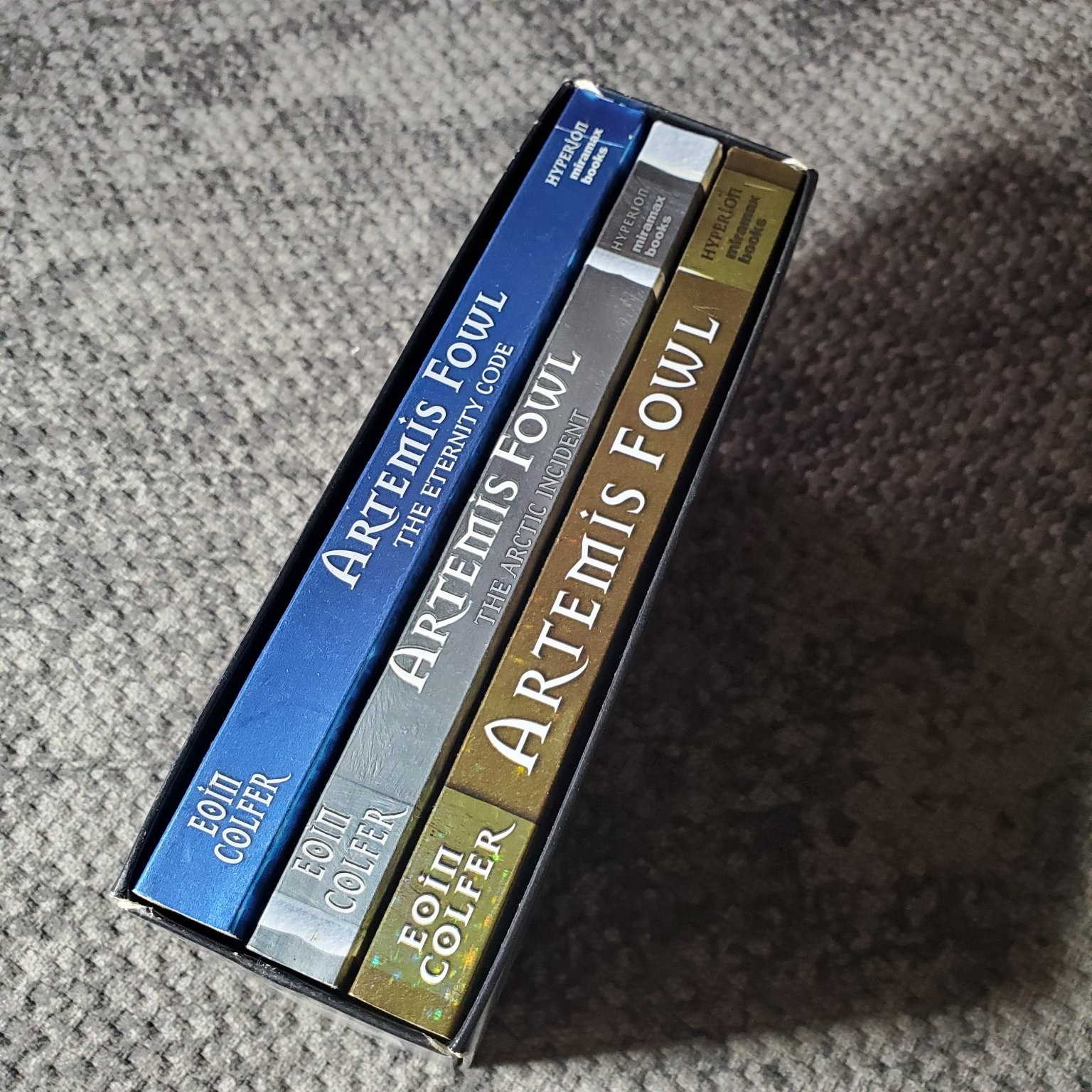 Artemis Fowl Box Set Eoin Colfer Books 1-3 Fantasy Adventure Hyperion