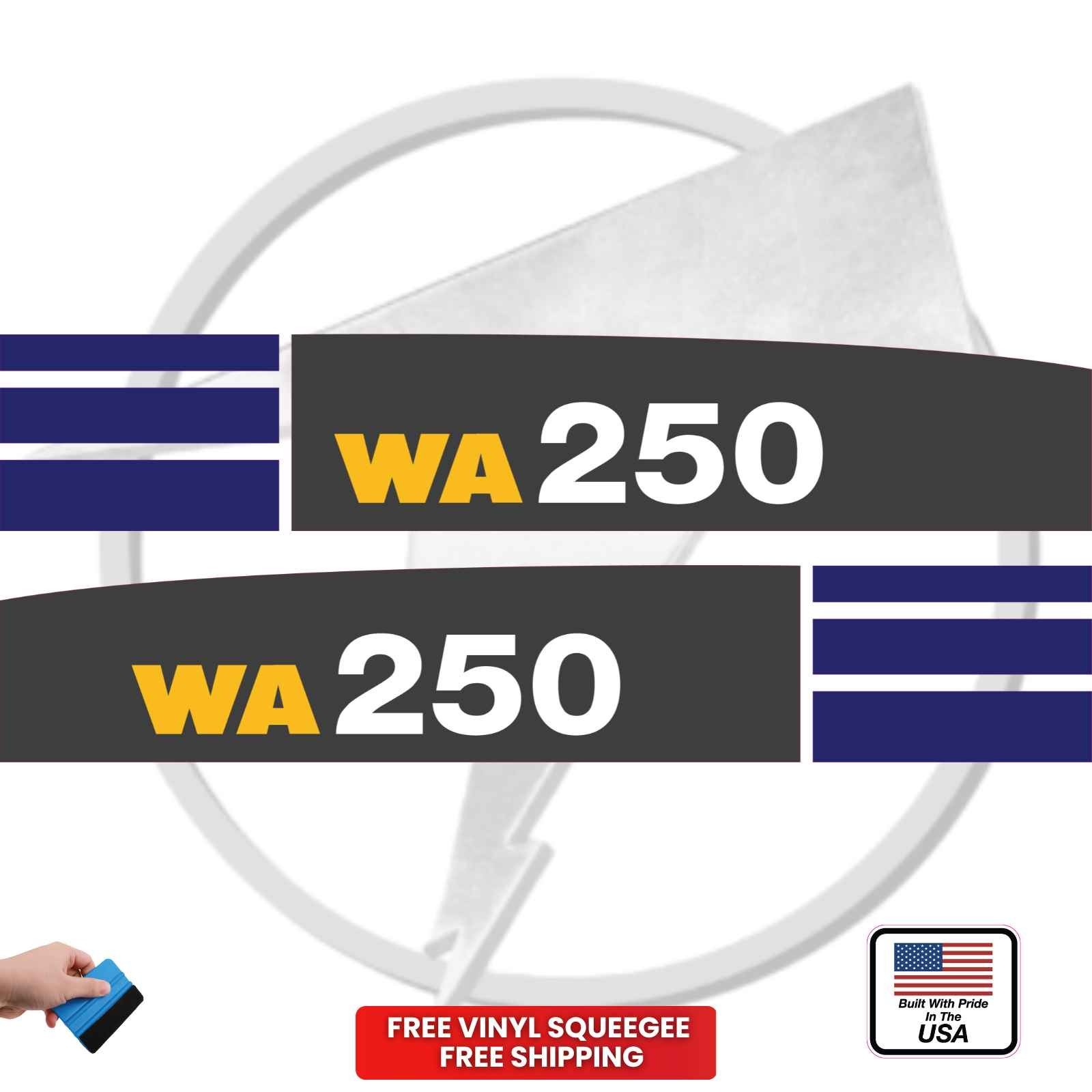Fits Komatsu WA250 Main Decals Wheel Loader Stickers – 