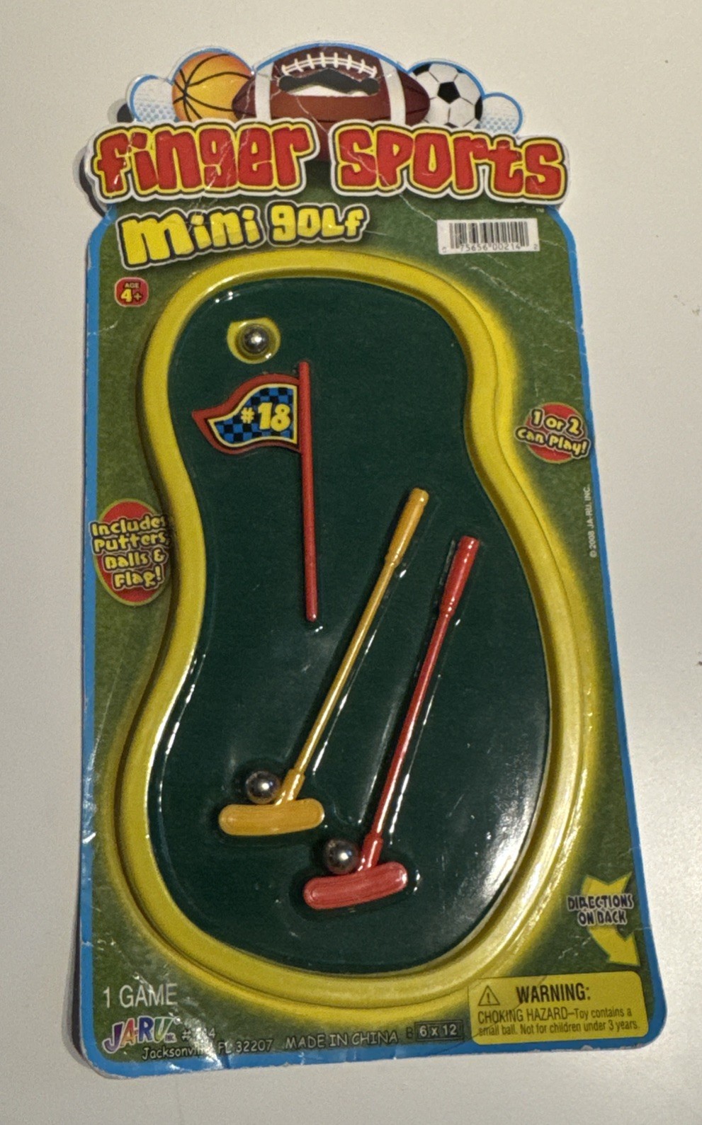 JA-RU Inc. Toys - Finger Sports - MINI GOLF GAME (4 x 8 inch) #214 - New JA-RU Inc. Toys - Finger Sports - MINI GOLF GAME (4 x 8 inch) #214 - New