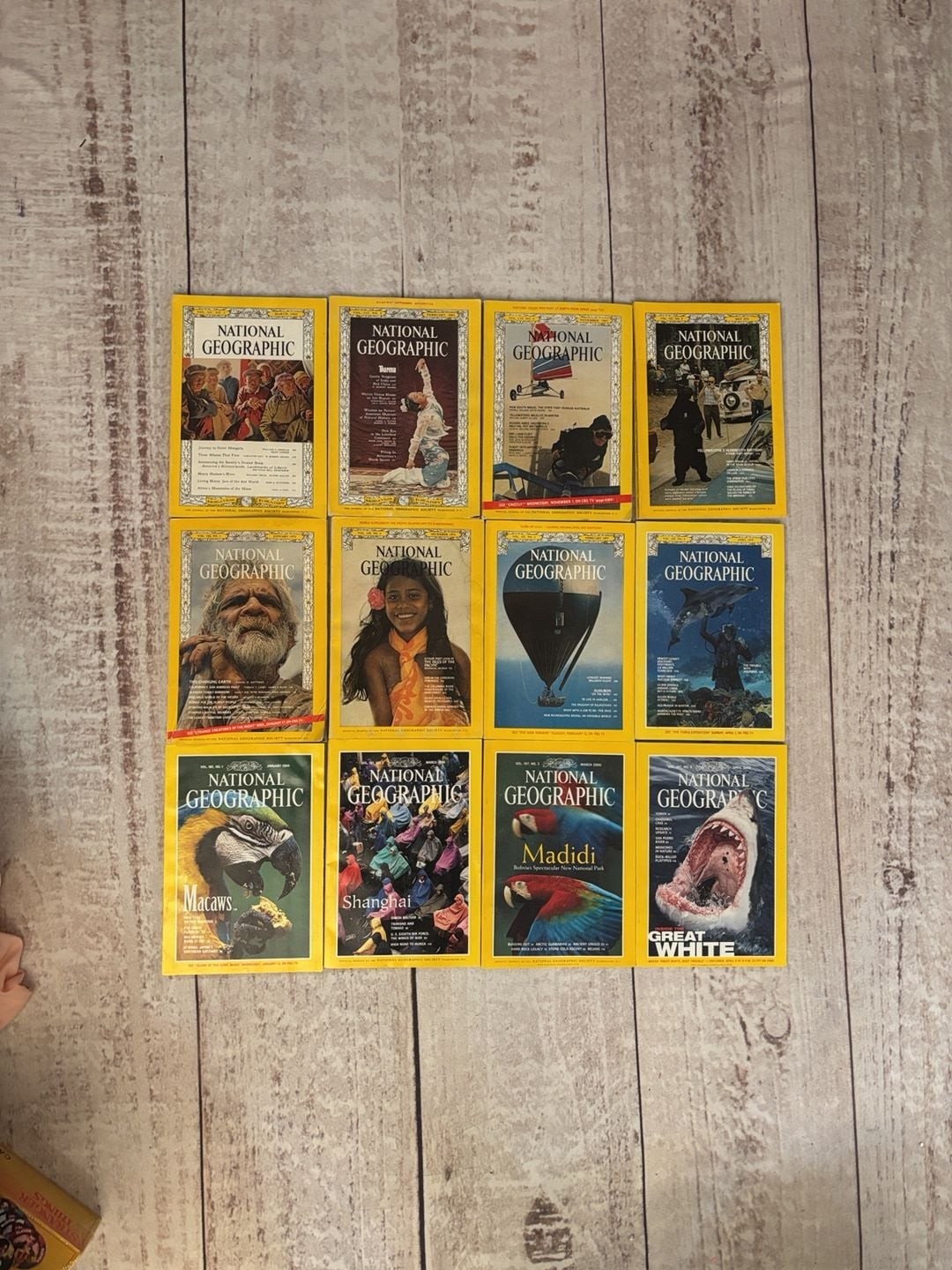 National Geographic Magazine Lot Vintage 1962-1994 Set Of 12