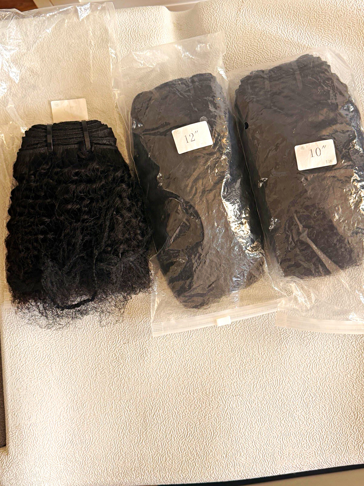 Synthetic Heat Resistant Black Curly Weft Hair Extensions 10\ Synthetic Heat Resistant Black Curly Weft Hair Extensions 10\