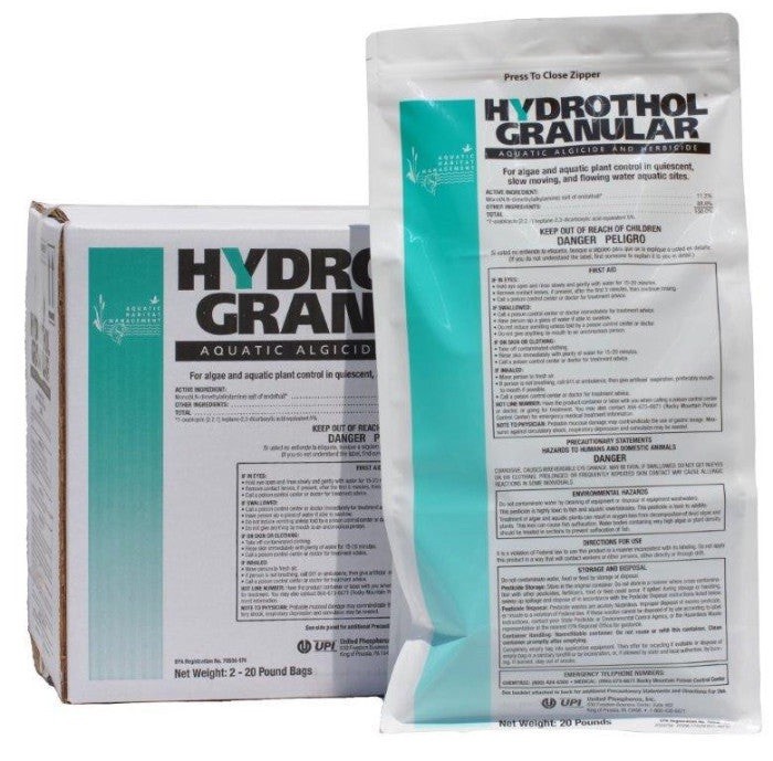 Hydrothol Aquatic Weed Herbicide – 40lbs - Lake & Pond Use Hydrothol Aquatic Weed Herbicide – 40lbs - Lake & Pond Use