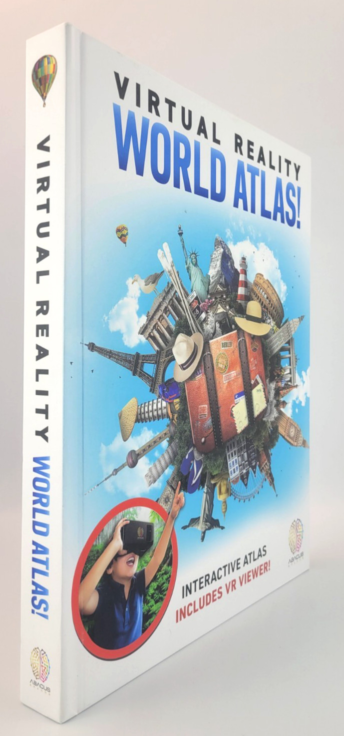 Abacus Brands VR World Atlas STEM Kids Book Virtual Reality Headset Toy 94819