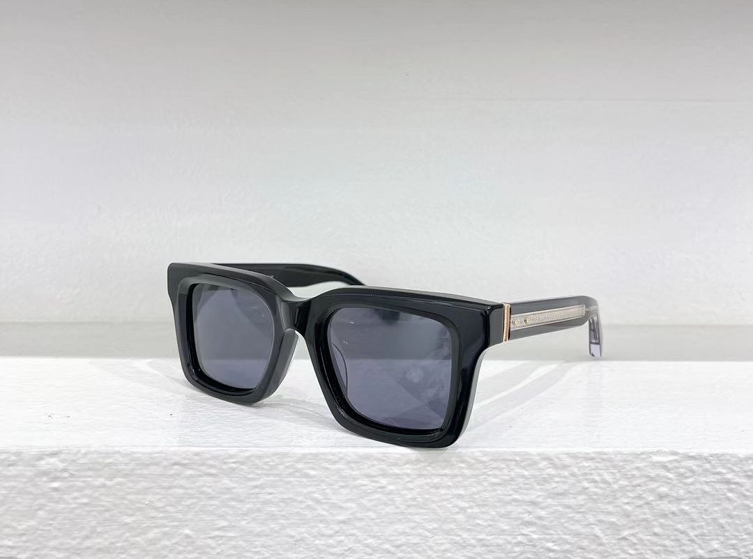 Matsuda Black Rectangular Sunglasses Thick Frame Grey Lenses Japan Made Matsuda Black Rectangular Sunglasses Thick Frame Grey Lenses Japan Made