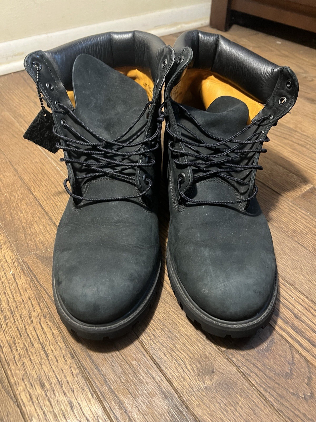 Timberland 10073 Men\'s Black Leather Lace-Up Ankle Work Boots Round Toe US 13