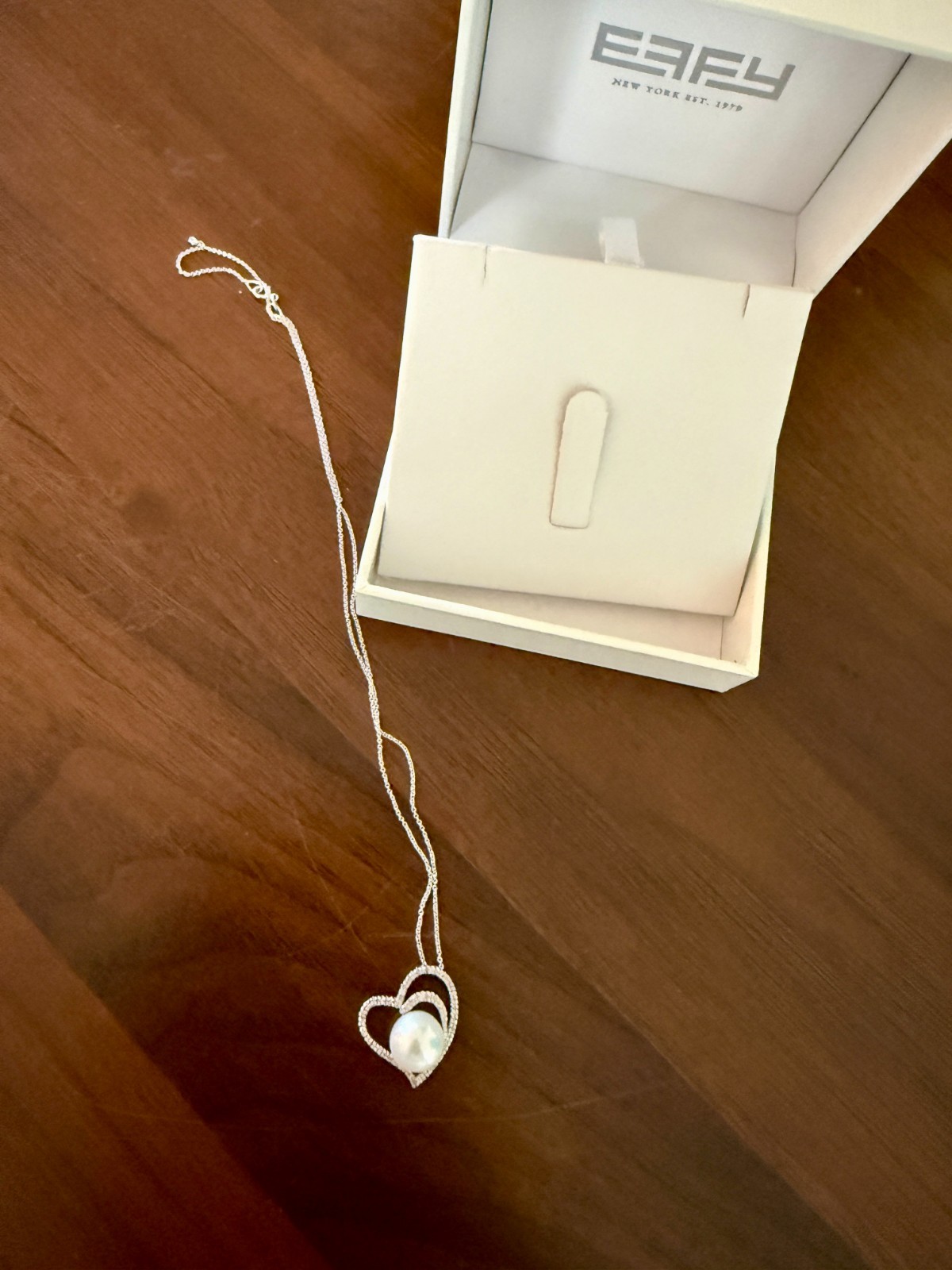 Freshwater Pearl and Diamond Necklace NEW with BOX from EFFY