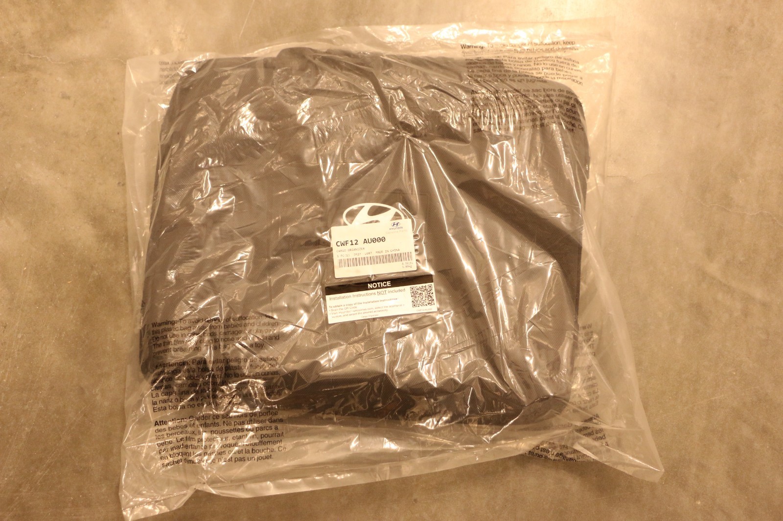 2024 - 2026 Hyundai OEM Cargo Organizer NEW CWF12-AU000 Check Part # for Fitment