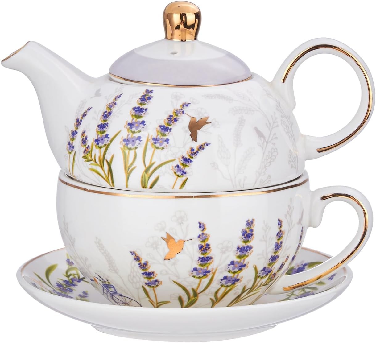 Tea for One Set, Teapot for One and Cup Set, Tea Set for One, Floral Teapot, Tea Tea for One Set, Teapot for One and Cup Set, Tea Set for One, Floral Teapot, Tea
