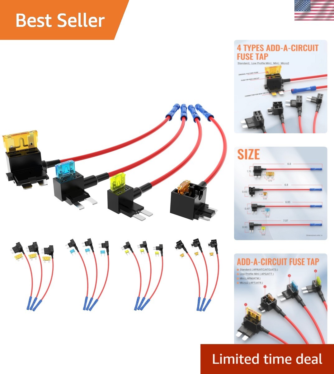 Upgrade Your Vehicle with 16pcs 12V Dual-Slot Fuse Taps and Circuit Add-On Kit Upgrade Your Vehicle with 16pcs 12V Dual-Slot Fuse Taps and Circuit Add-On Kit