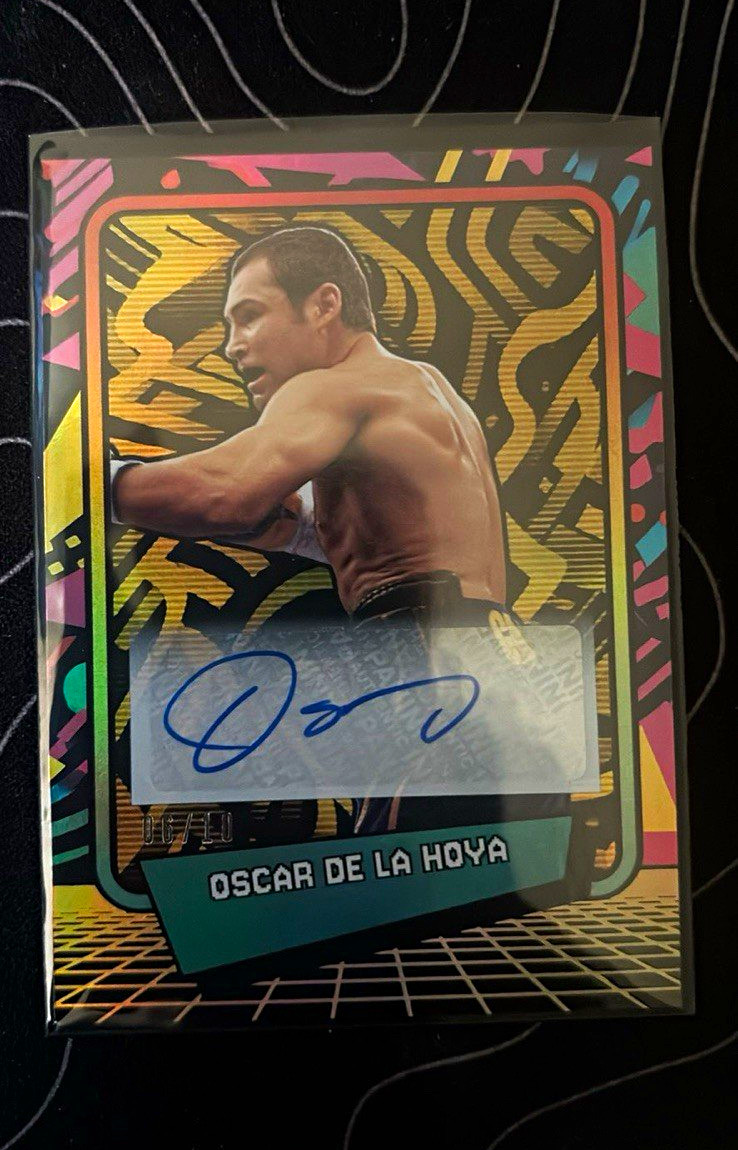Panini Decades 90s Pop Culture Oscar De La Hoya Autograph #06/10 Serial Numbered