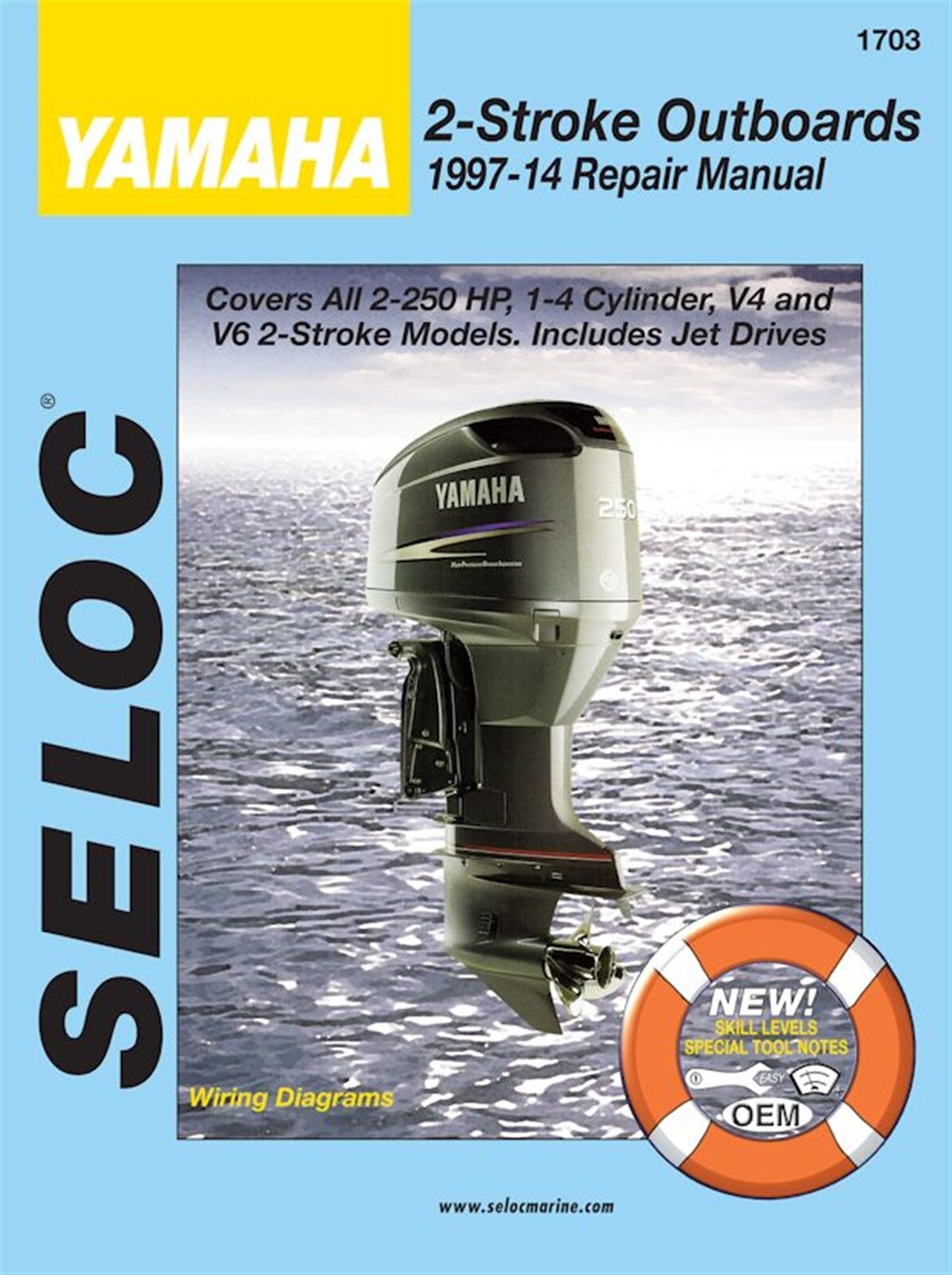 1997-2014 Yamaha 2-Stroke Outboards Repair Manual 2-250 HP 1-4 Cyl, V4, V6