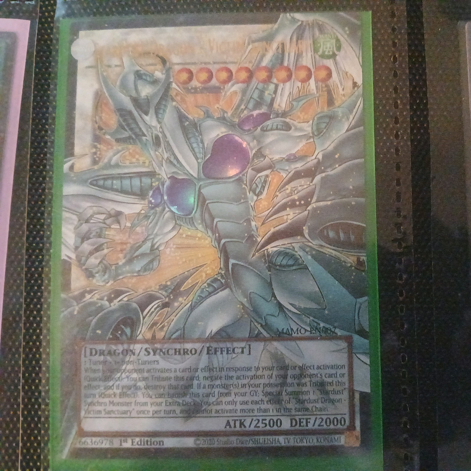 Yu-Gi-Og TCG Stardust Dragon - Victim Sanctuary MAMO-EN007 Overframe 1st NM
