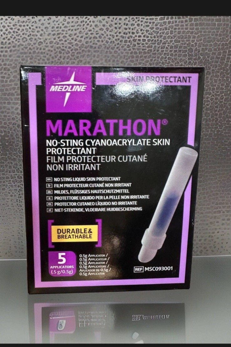 New Medline Marathon Liquid Skin Wound Protectant 2 Packs 5/Each (10) Exp 2027+