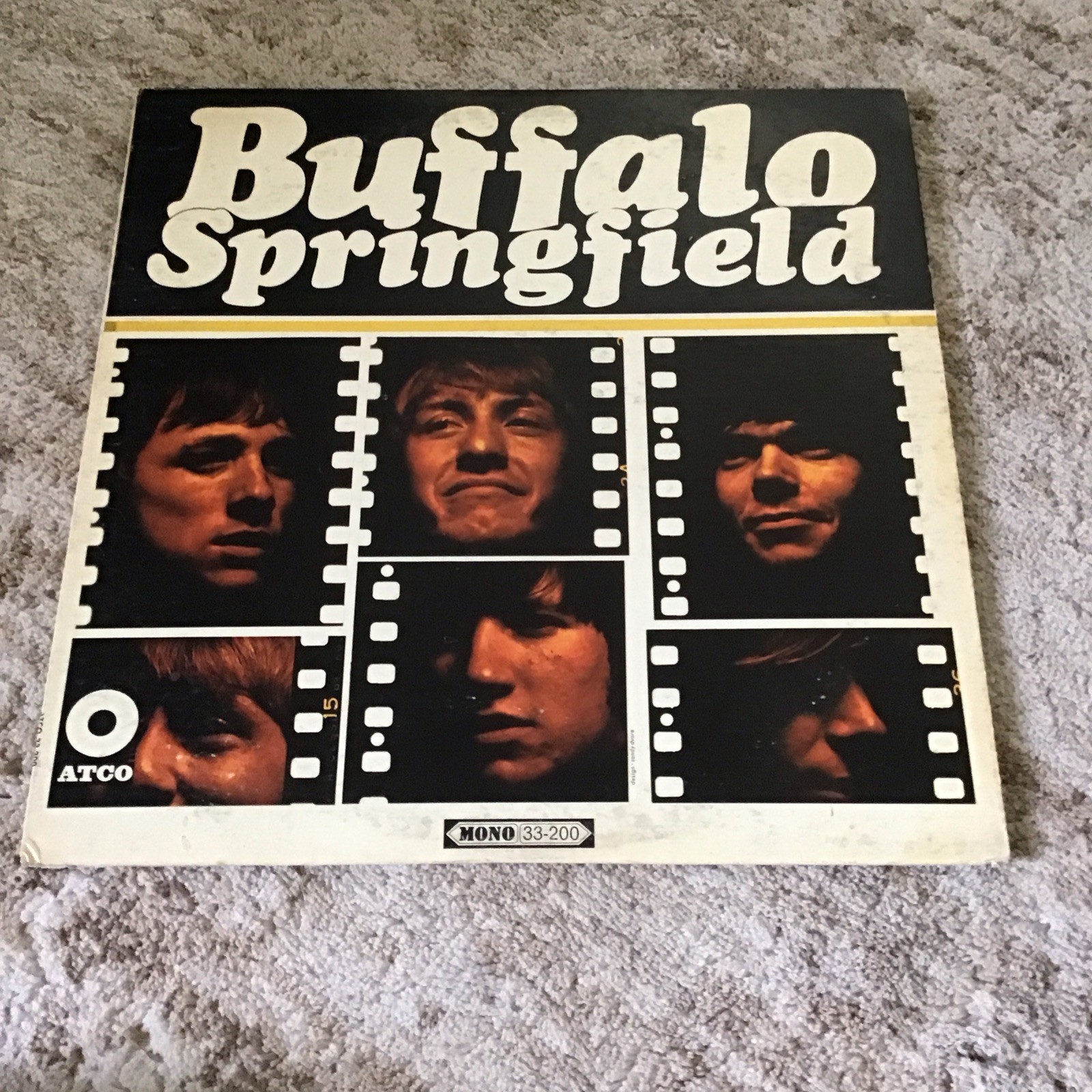 BUFFALO SPRINGFIELD SELF TITLED 1966 ATCO LP 33-200 MONO 1ST PRESS