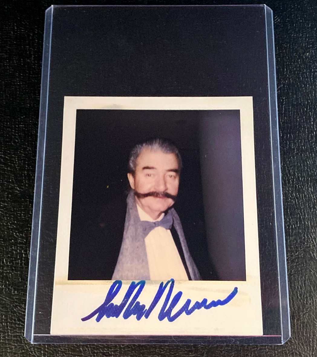 Leroy Neiman Signed Polaroid Original Photo Photograph Auto Autograph Artist Art