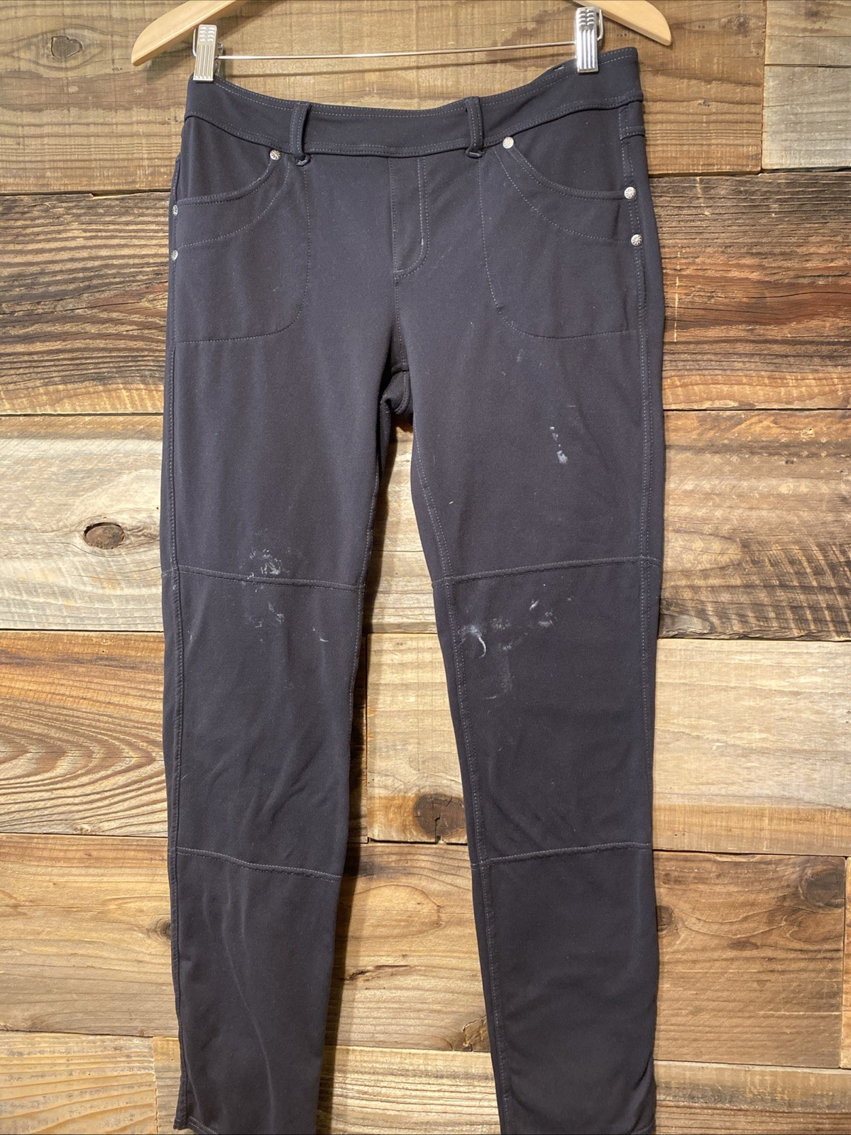 Athleta Bettona Jegging Pants Women\'s Large L Black Pull On Stretch Jeans Athleta Bettona Jegging Pants Women\'s Large L Black Pull On Stretch Jeans