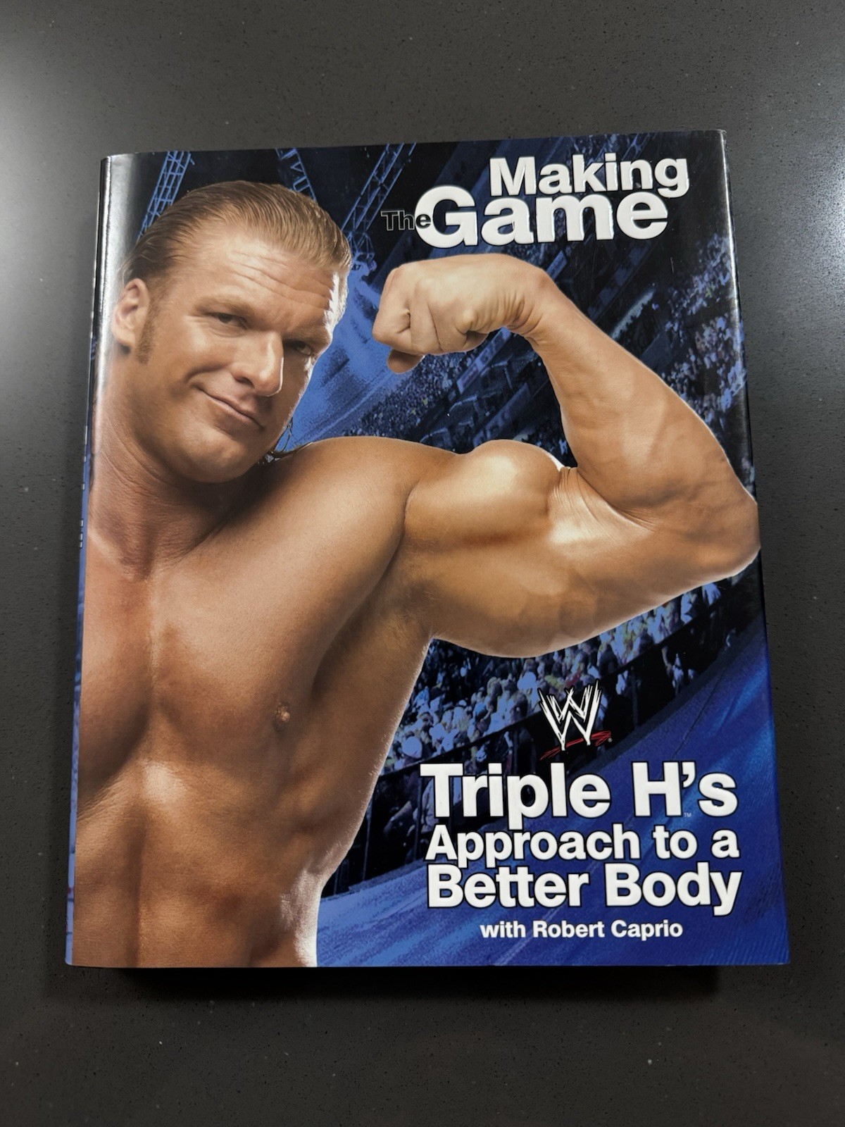 WWE TRIPLE H AUTOGRAPH - 2005 MAKING THE GAME FITNESS BOOK - Hardcover - DX WWF WWE TRIPLE H AUTOGRAPH - 2005 MAKING THE GAME FITNESS BOOK - Hardcover - DX WWF