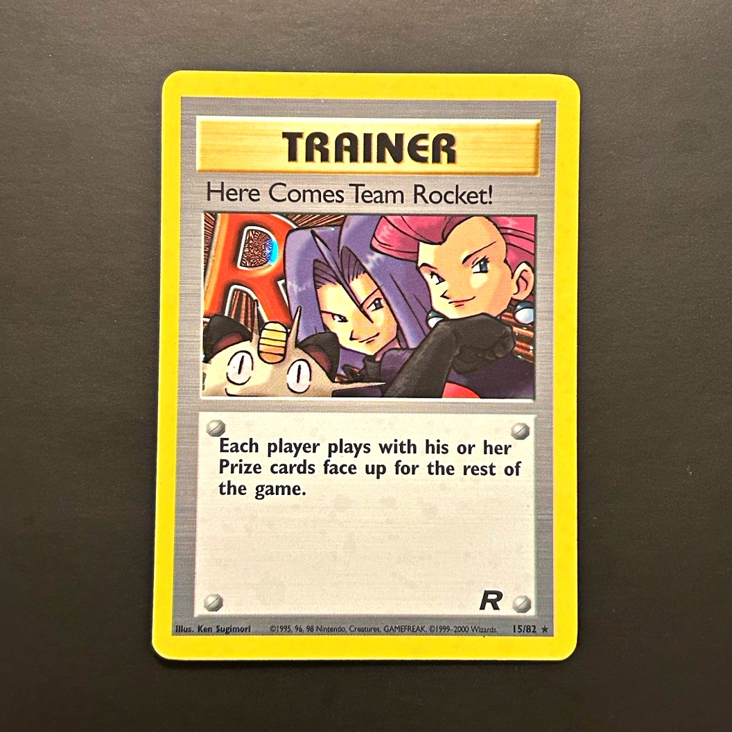 Pokemon TCG Here Comes Team Rocket 15/82 Team Rocket Cosmo Holo LP Pokemon TCG Here Comes Team Rocket 15/82 Team Rocket Cosmo Holo LP