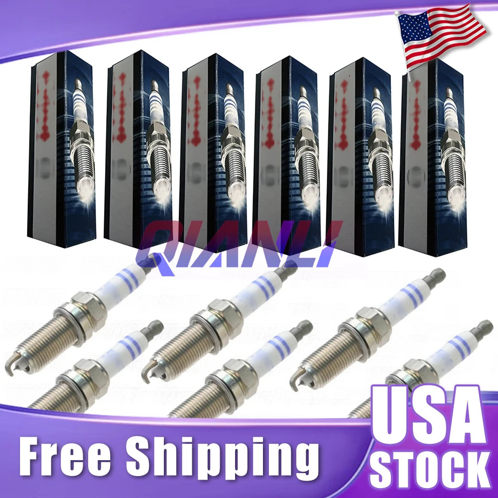 6-BMW Spark Plugs OEM Platinum Set for 2010+ 1-3-4-5-6-7-X Series ZR5TPP33