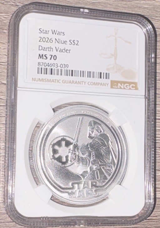 2026 NIUE $2 Darth Vader NGC MS70 Star Wars