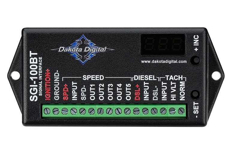 Dakota Digital SGI-100BT Universal Speedometer Tachometer Signal Interface 