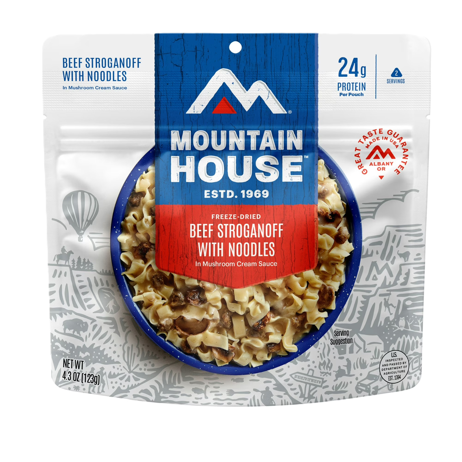 Mountain House Beef Stroganoff Noodles,Freeze Dried ,2 Servings. Mountain House Beef Stroganoff Noodles,Freeze Dried ,2 Servings.