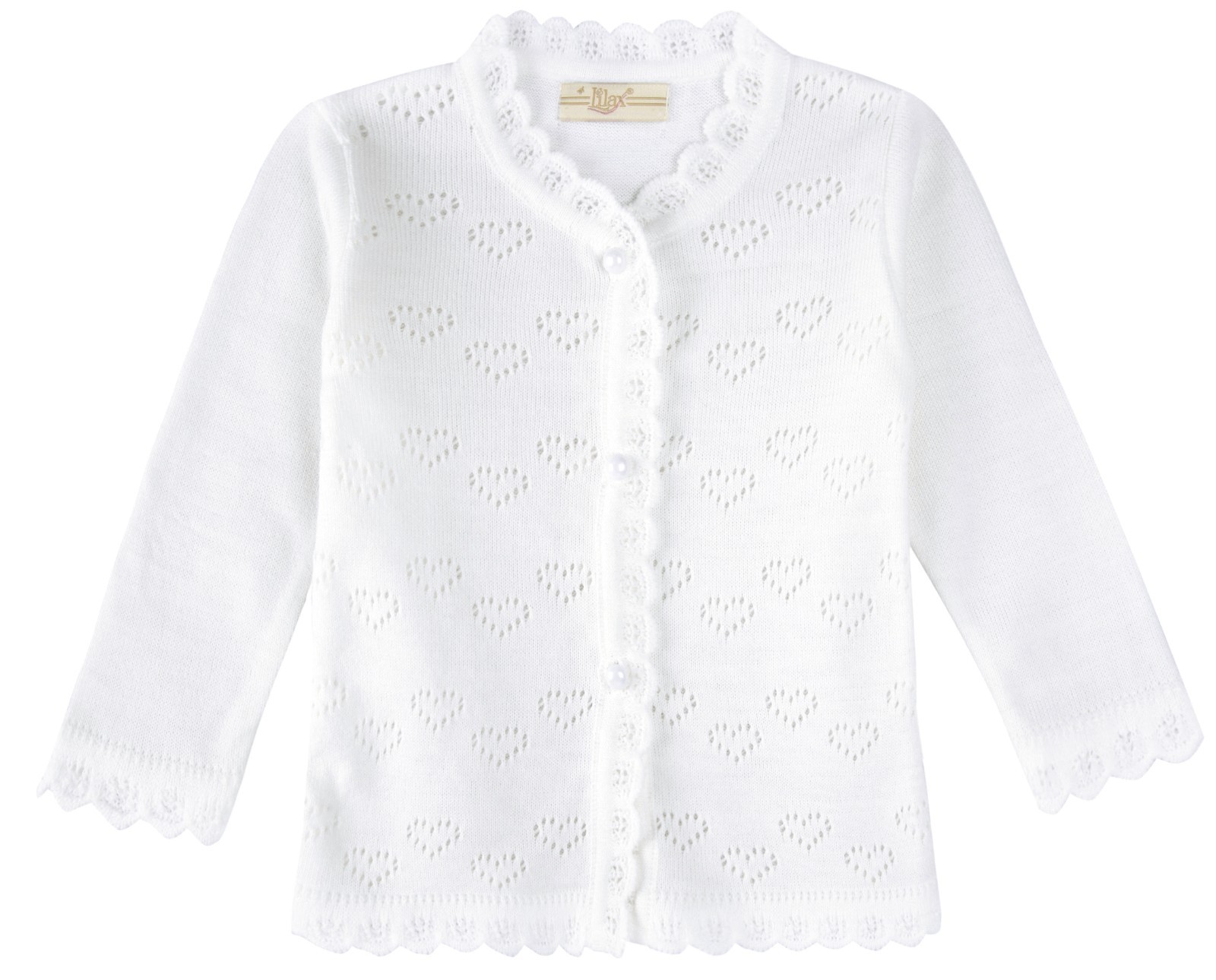 Lilax Baby Girls\' Little Hearts Knit Cardigan Sweater 3-12 Months Lilax Baby Girls\' Little Hearts Knit Cardigan Sweater 3-12 Months