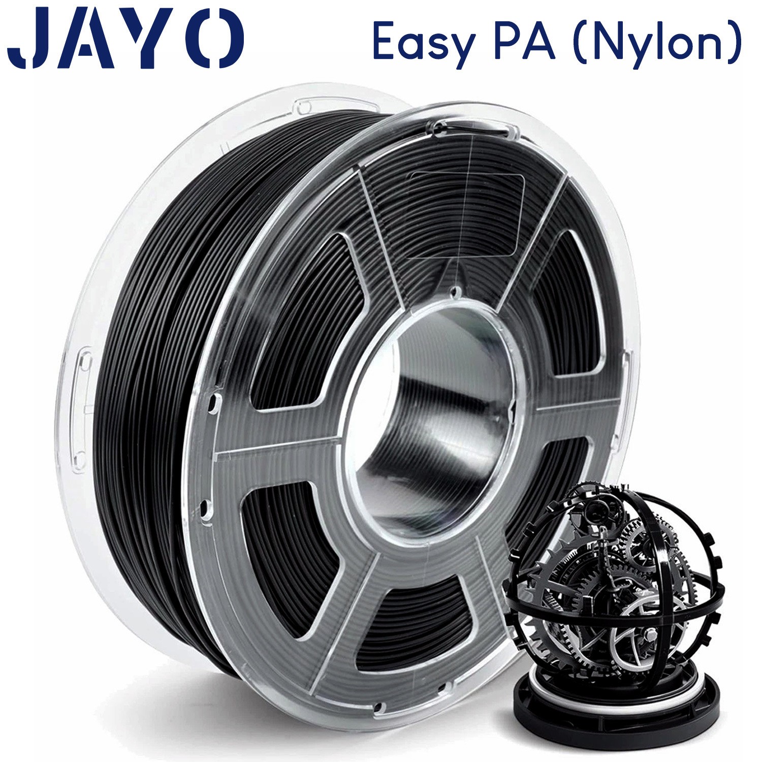 JAYO 1KG Black Easy PA/PA6-CF/PA6-GF/PA12-CF Carbon Fiber 3D Filament Nylon 1.75 JAYO 1KG Black Easy PA/PA6-CF/PA6-GF/PA12-CF Carbon Fiber 3D Filament Nylon 1.75