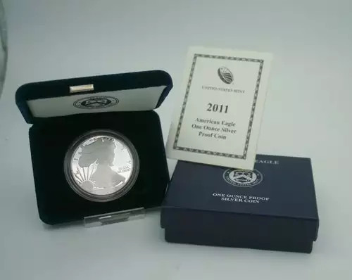 2011 W 1oz Silver Eagle Proof - with Original Govt Packaging
