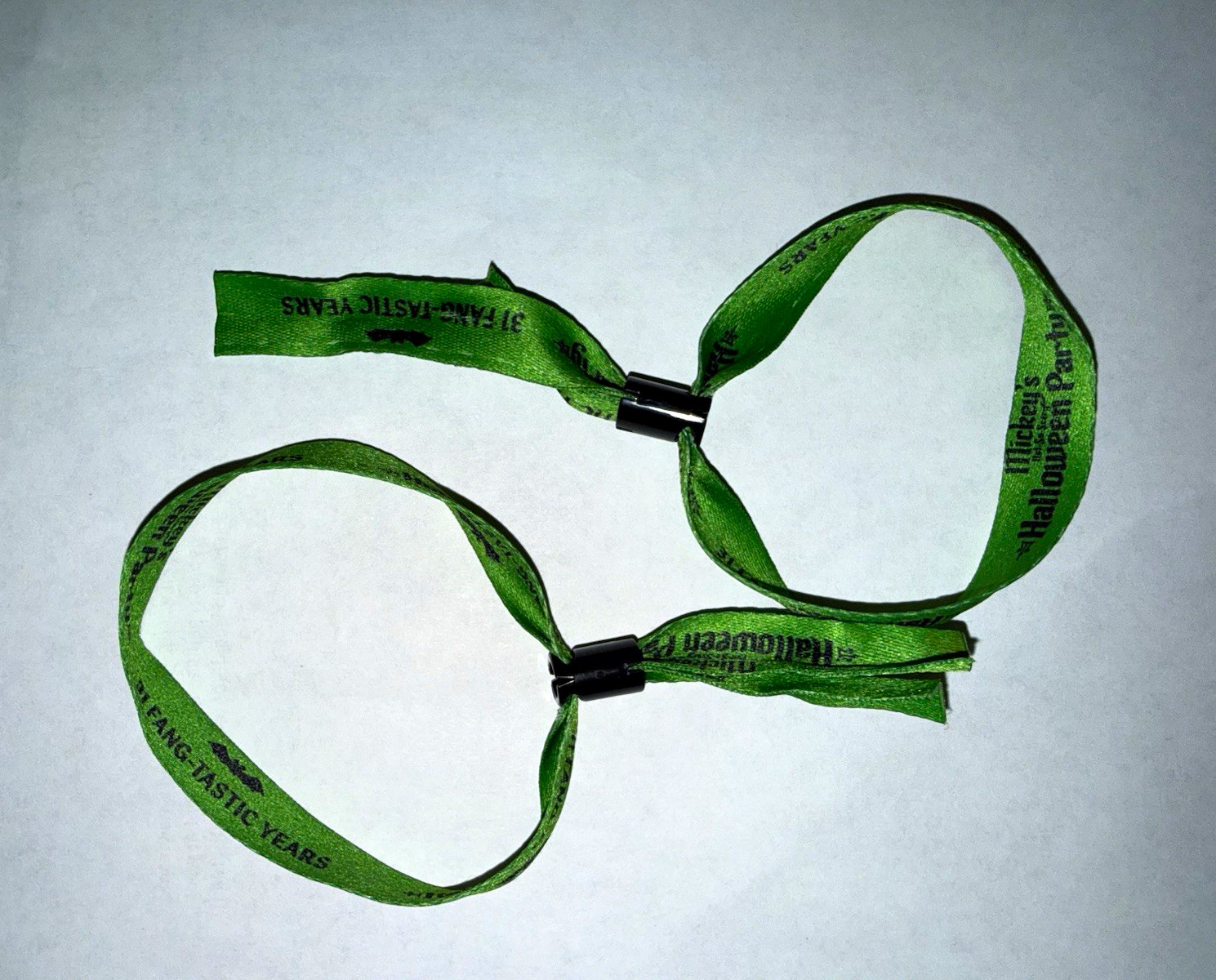 Disney Mickey's Not So Scary Halloween Party 2026 2 Adult Wristbands UNCUT Disney Mickey's Not So Scary Halloween Party 2026 2 Adult Wristbands UNCUT