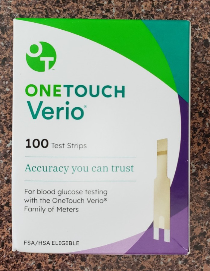 100 One Touch Verio Test Strips 10/26 exp 10/2026 SHORT DATE
