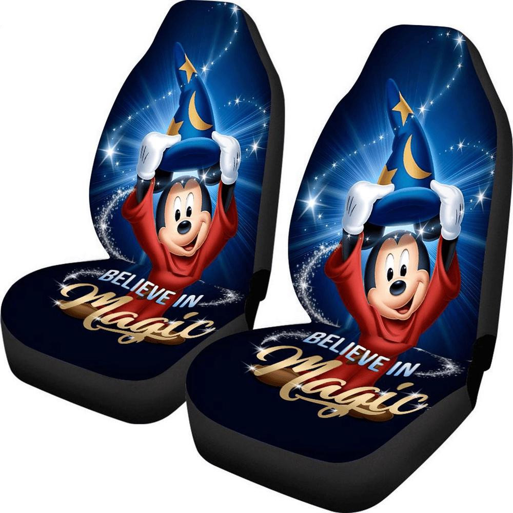 Mickey Mouse Believe In Magic Cartoon Theme Car Seat Covers (set of 2)